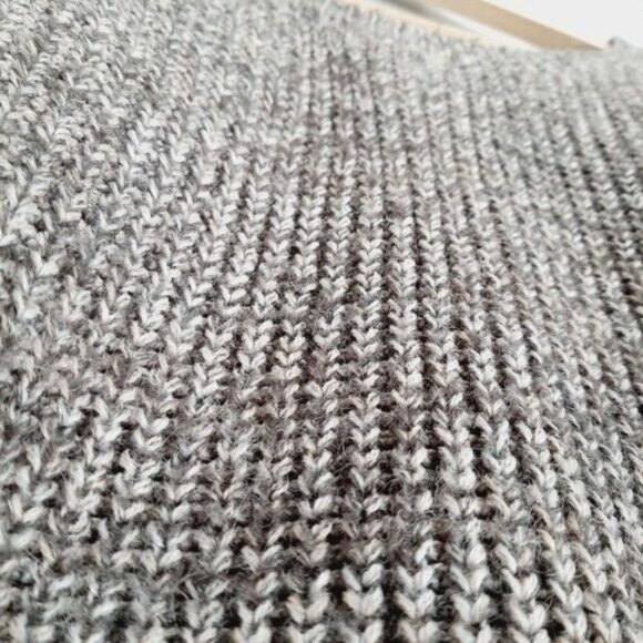 ICHI Denmark Anubis Crewneck Pullover Knit Sweater Gray Sz S - Picture 7 of 13